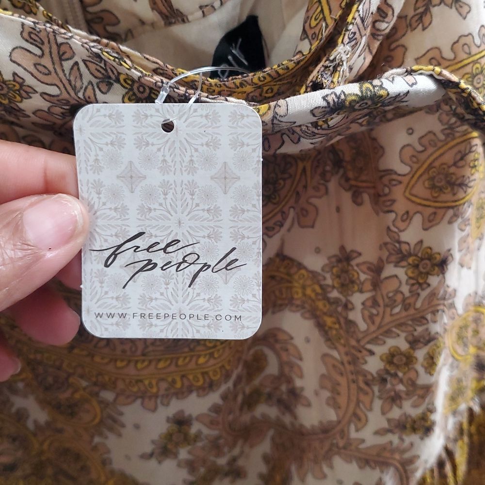 Free People MINKPINK Sistan Belted Midi Paisley Skirt Sz S, Boho Gypsy Festival - Picture 10 of 15